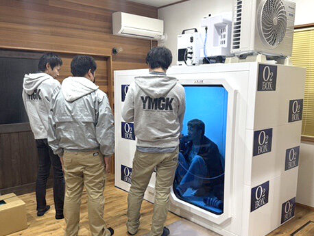 福利厚生として酸素ボックスの導入